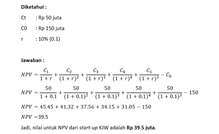 NPV: Rumus Serta Cara Menghitungnya Untuk Manajemen Bisnis Anda!