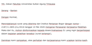 surat penawaran kerjasama