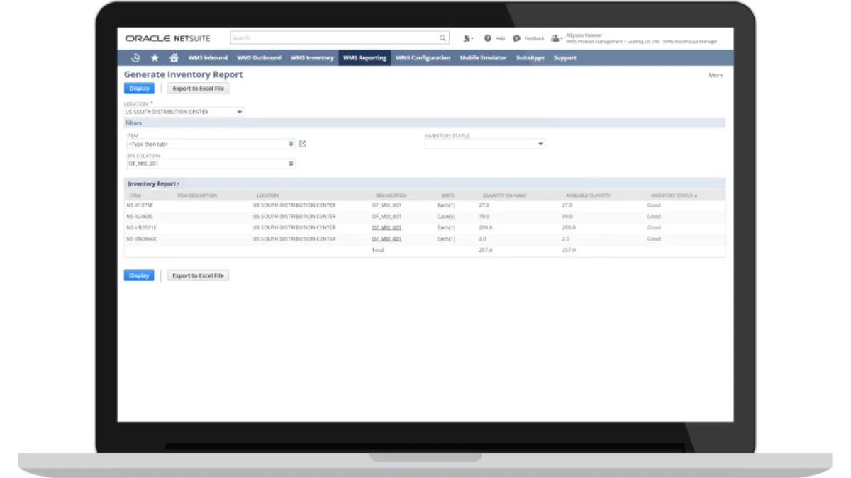 Netsuite Warehouse Management System