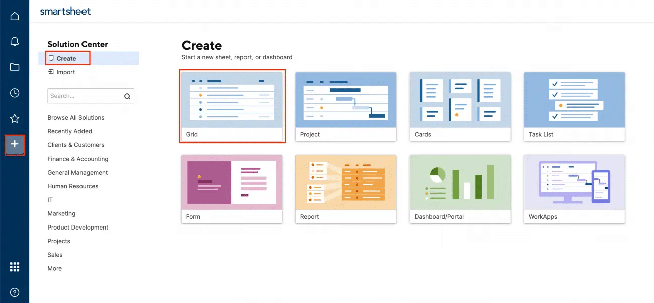 smartsheet dashboard